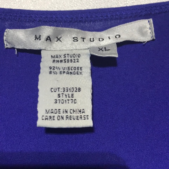 MAX STUDIO Drap Neck Top - Picture 3 of 3